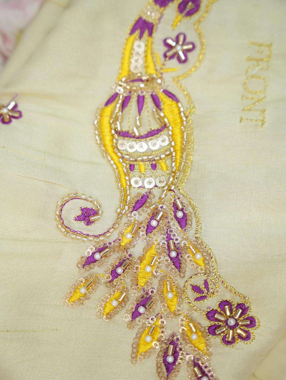 Women Embroidered Flared Unstitched Lehenga Choli Set - 22439116 -  Standard Image - 4