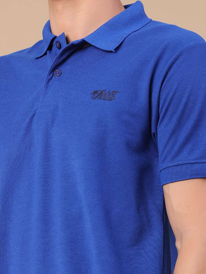 men solid short sleeve regular fit polo t-shirt - 22439408 -  Standard Image - 1