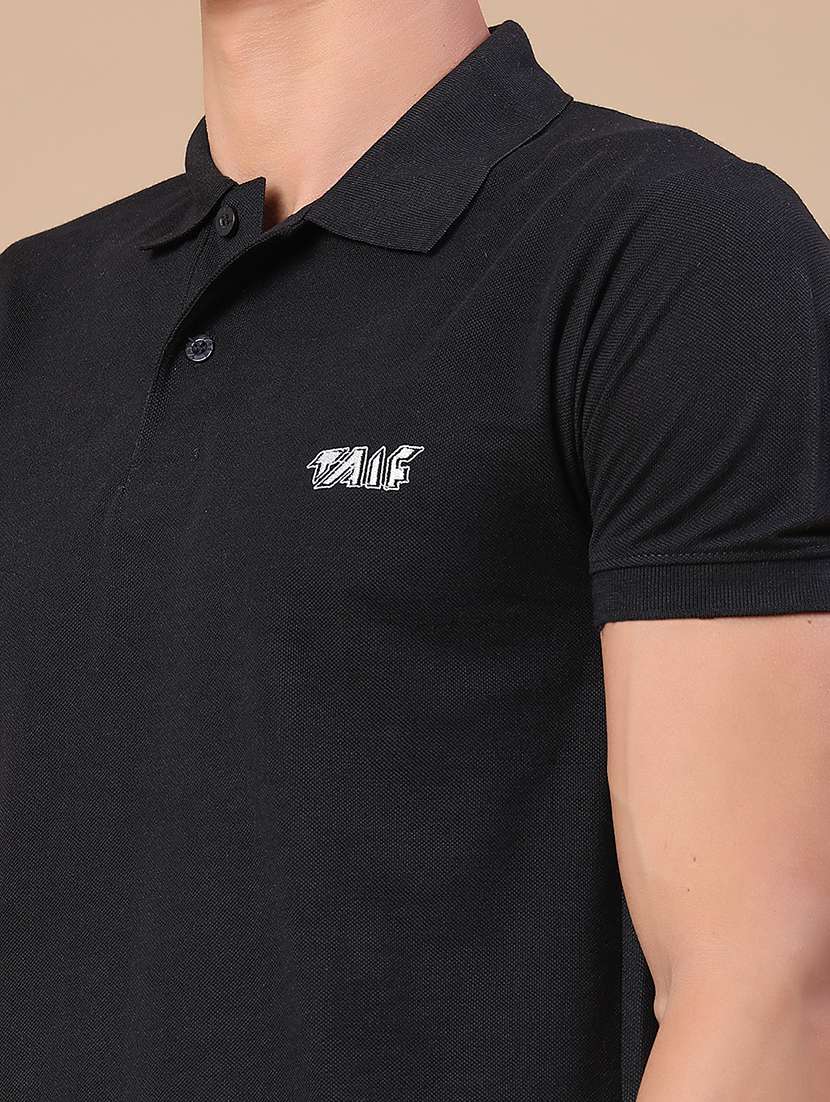 men solid short sleeve regular fit polo t-shirt - 22439409 -  Standard Image - 1