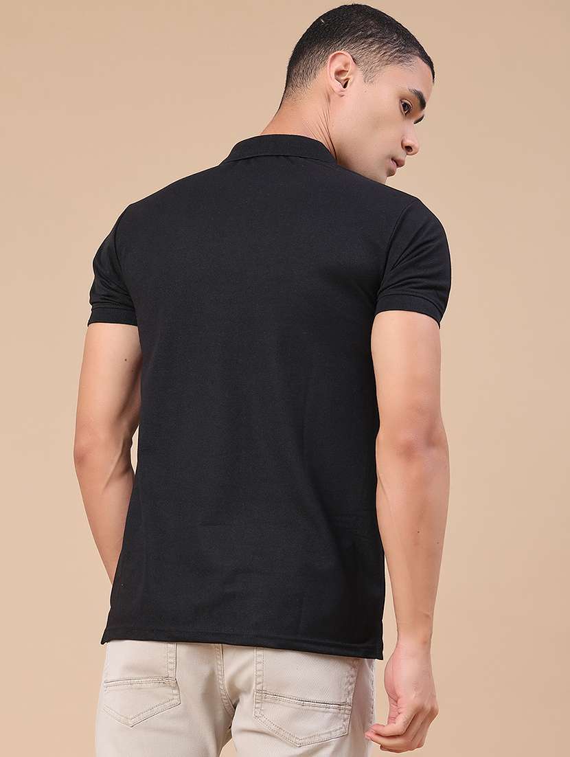 men solid short sleeve regular fit polo t-shirt - 22439409 -  Standard Image - 4