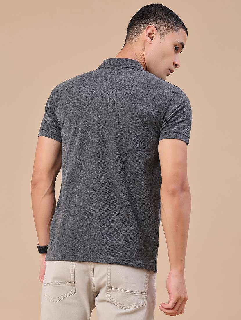 men solid short sleeve regular fit polo t-shirt - 22439410 -  Standard Image - 4