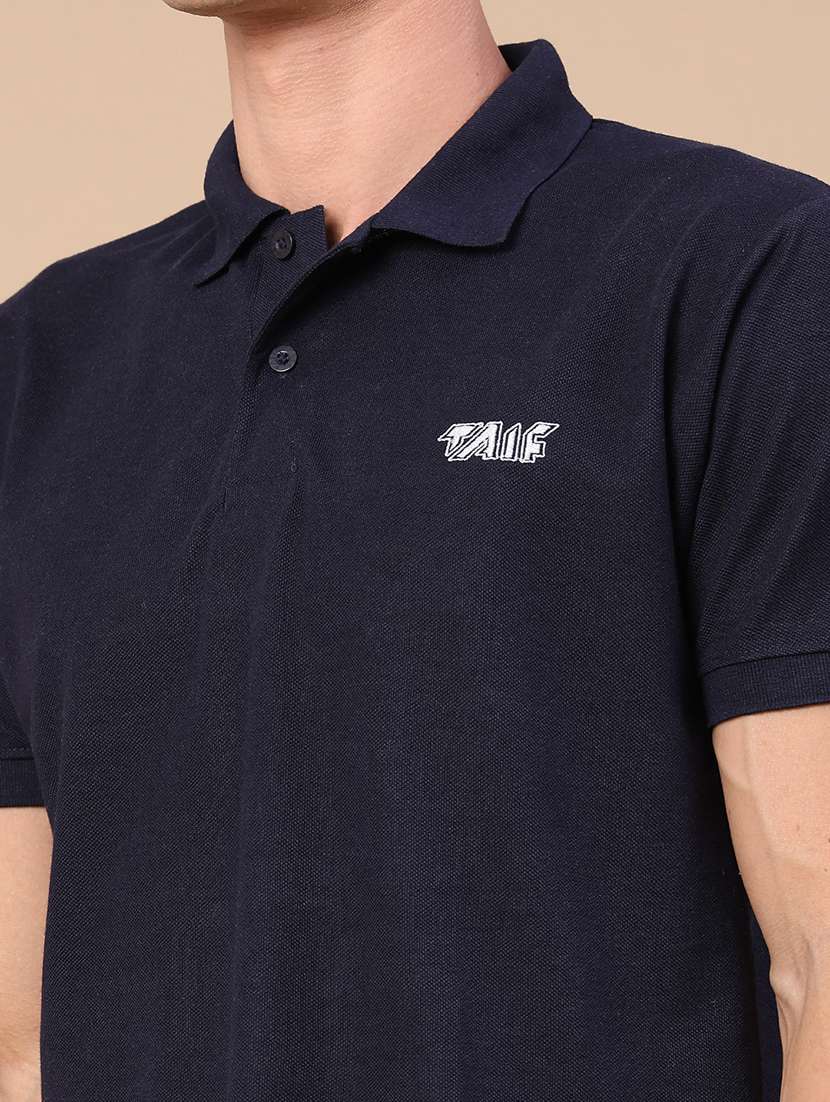 men solid short sleeve regular fit polo t-shirt - 22439411 -  Standard Image - 1