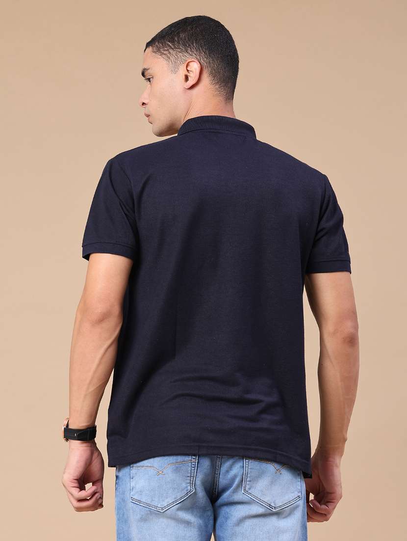 men solid short sleeve regular fit polo t-shirt - 22439411 -  Standard Image - 4