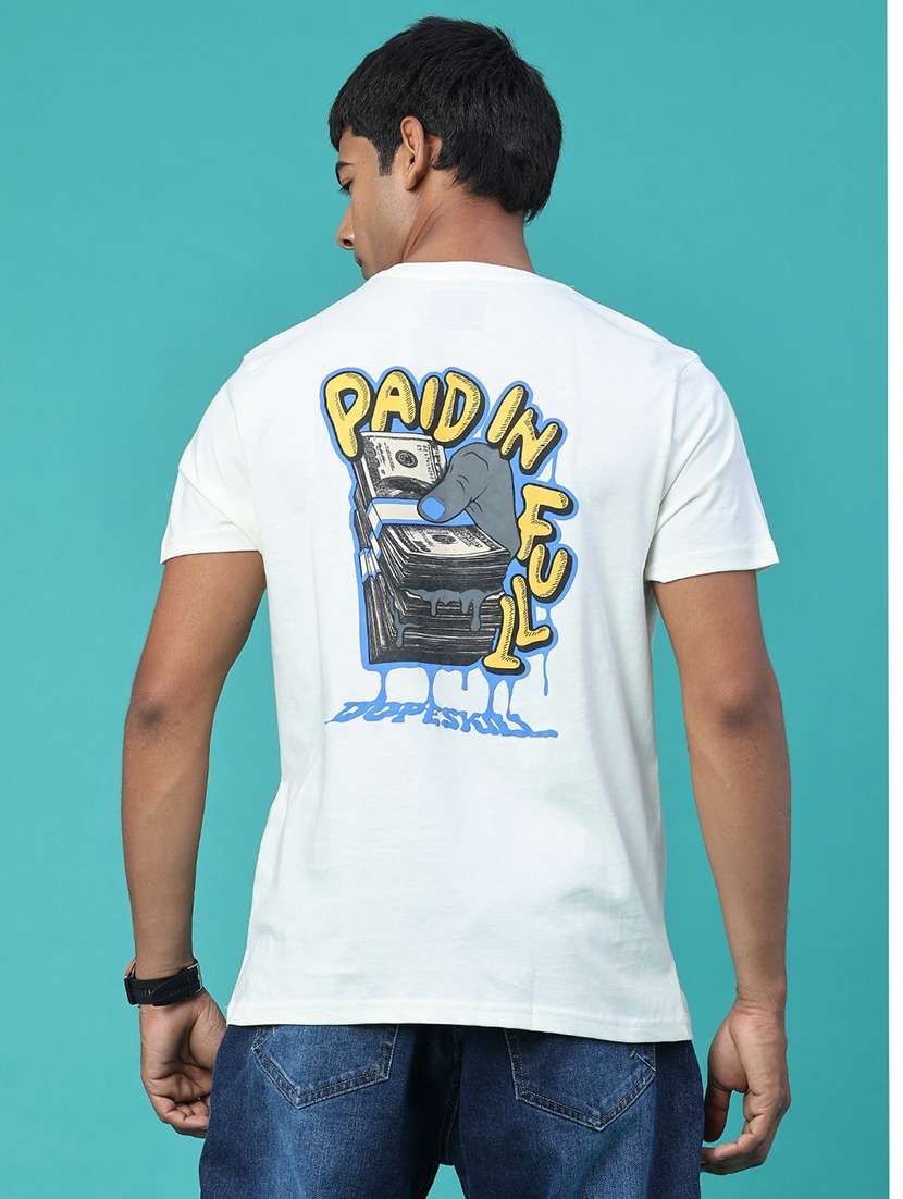 Men Printed Short Sleeve Regular Fit T-shirt - 22439530 -  Standard Image - 4