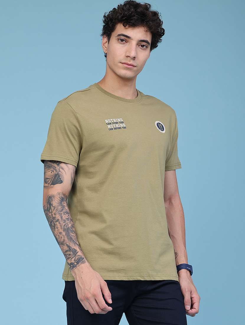Men Printed Short Sleeve Regular Fit T-shirt - 22439535 -  Standard Image - 4