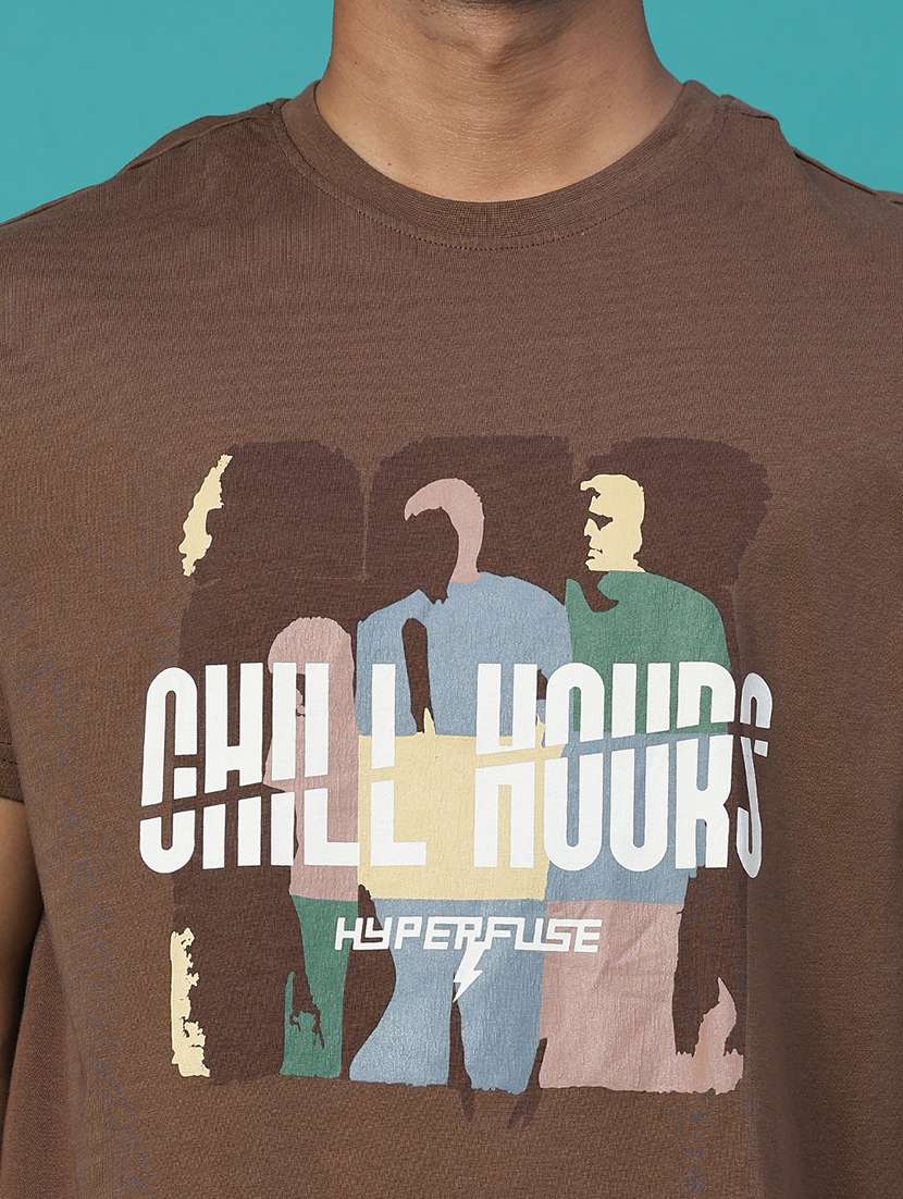 Men Printed Short Sleeve Regular Fit T-shirt - 22439540 -  Standard Image - 1