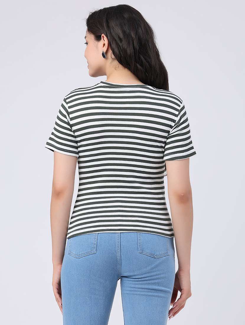 women printed round neck regular t-shirt - 22439578 -  Standard Image - 4