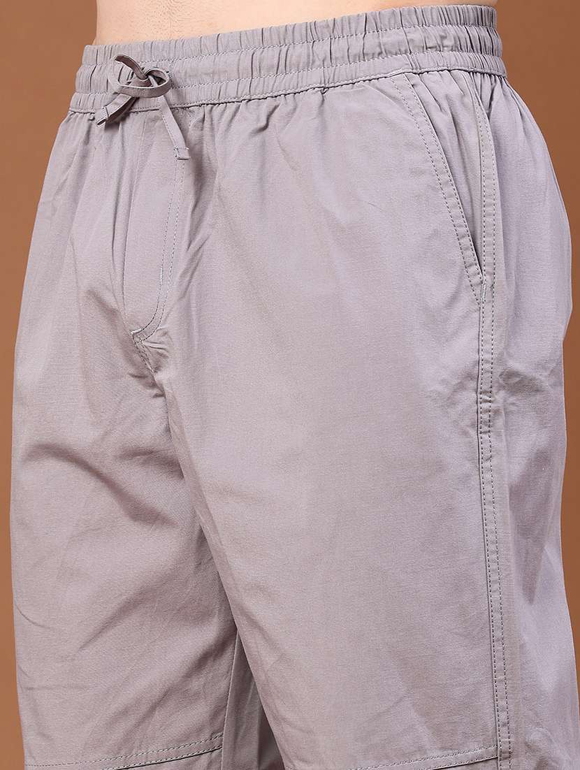 men solid mid rise regular fit track pant - 22439626 -  Standard Image - 1
