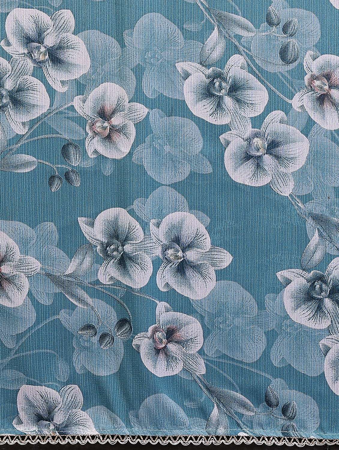 women floral printed saree with blouse - 22439668 -  Standard Image - 6