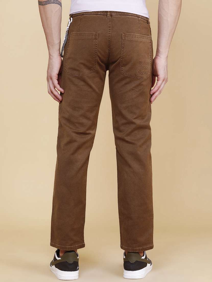 men plain mid rise full length slim fit jeans - 22440960 -  Standard Image - 4