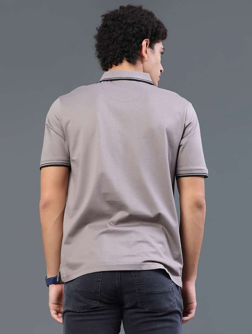 men solid short sleeve regular fit polo t-shirt - 22440961 -  Standard Image - 4