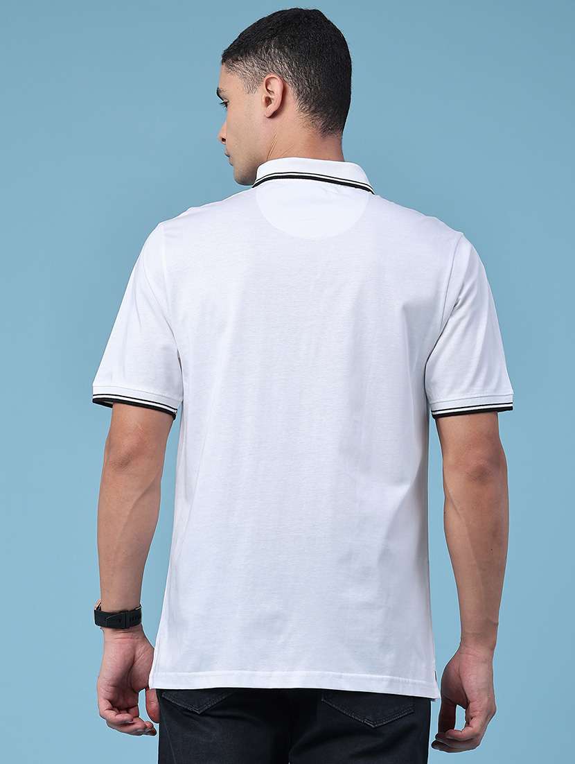 men solid short sleeve regular fit polo t-shirt - 22440962 -  Standard Image - 4