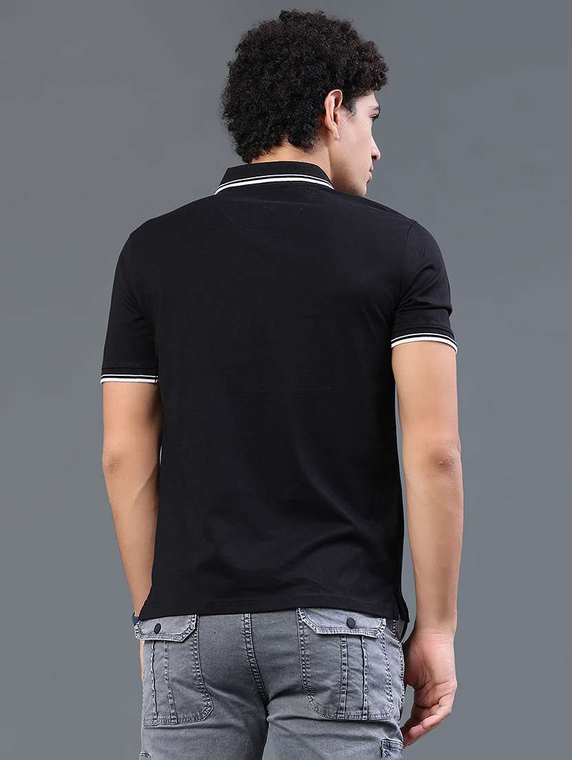 men solid short sleeve regular fit polo t-shirt - 22440964 -  Standard Image - 4