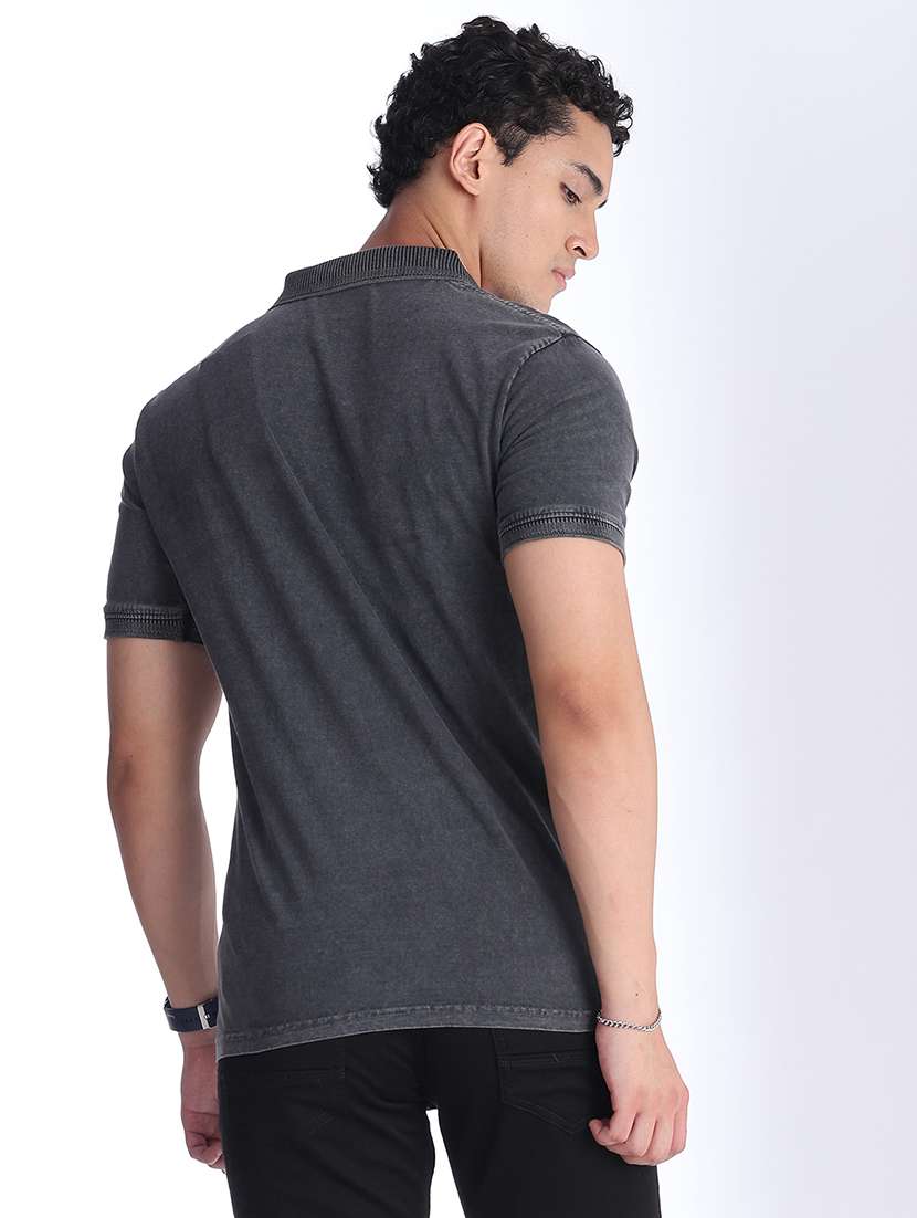 men solid short sleeve slim fit polo t-shirt - 22440968 -  Standard Image - 4
