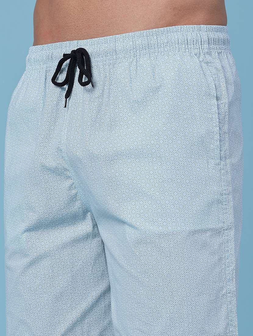 men printed mid rise regular fit shorts - 22441016 -  Standard Image - 1