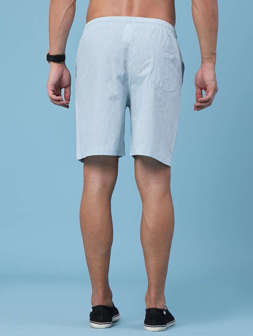 men printed mid rise regular fit shorts - 22441016 -  Standard Image - 4