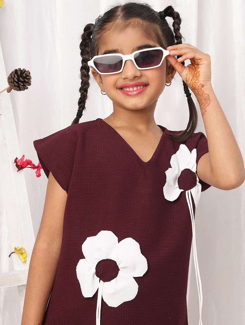 girl red polyester top & trouser co-ord set - 22441100 -  Standard Image - 1