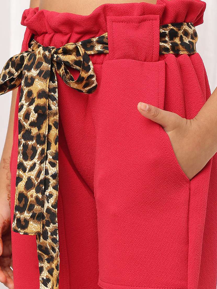red polyester casual trouser - 22441120 -  Standard Image - 1