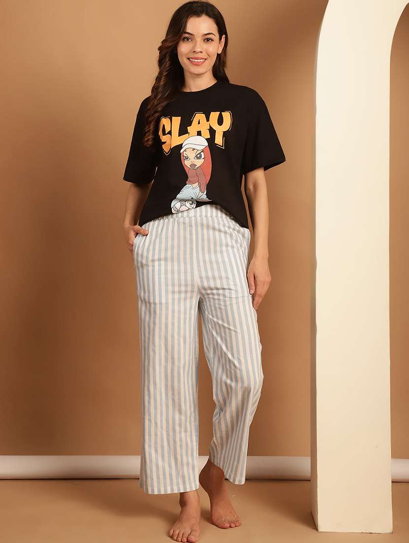 women multi colored cotton straight trouser - 22441178 -  Standard Image - 4