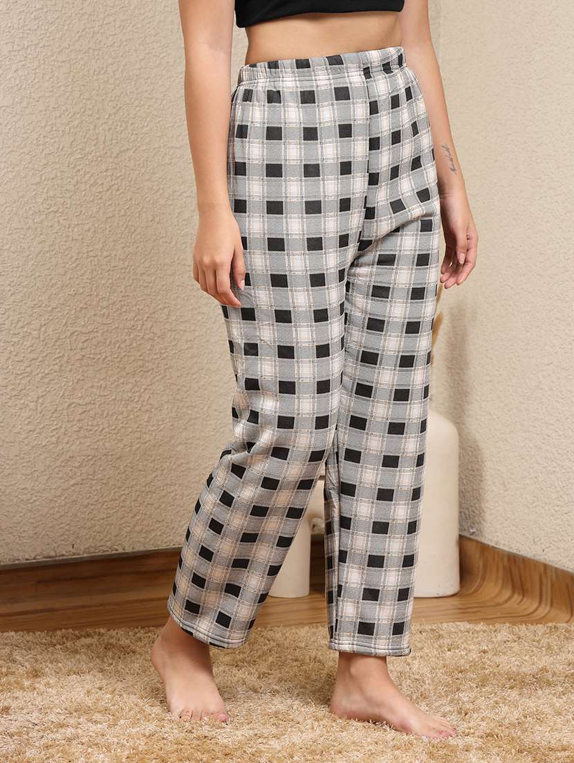 Women Multi Colored Cotton Straight Trouser - 22441181 -  Standard Image - 1