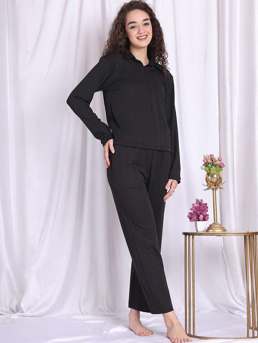 women black polyester straight trouser - 22441187 -  Standard Image - 4