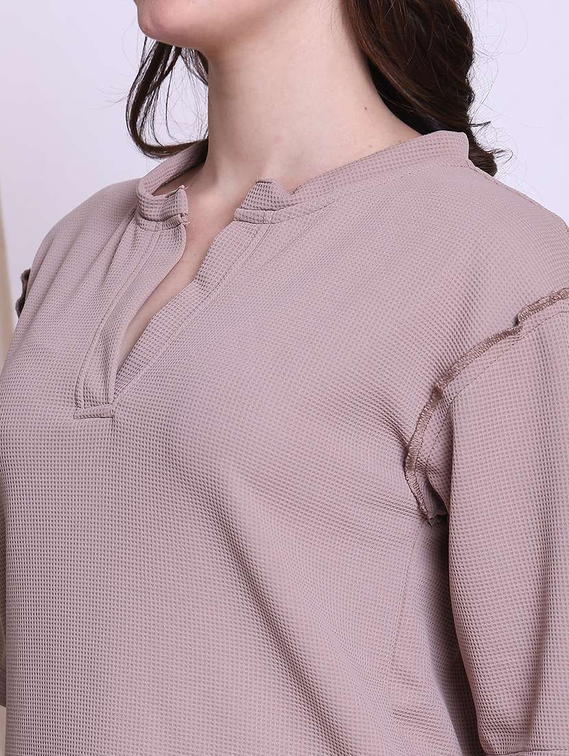 women solid nightwear pyjama set - 22441217 -  Standard Image - 1
