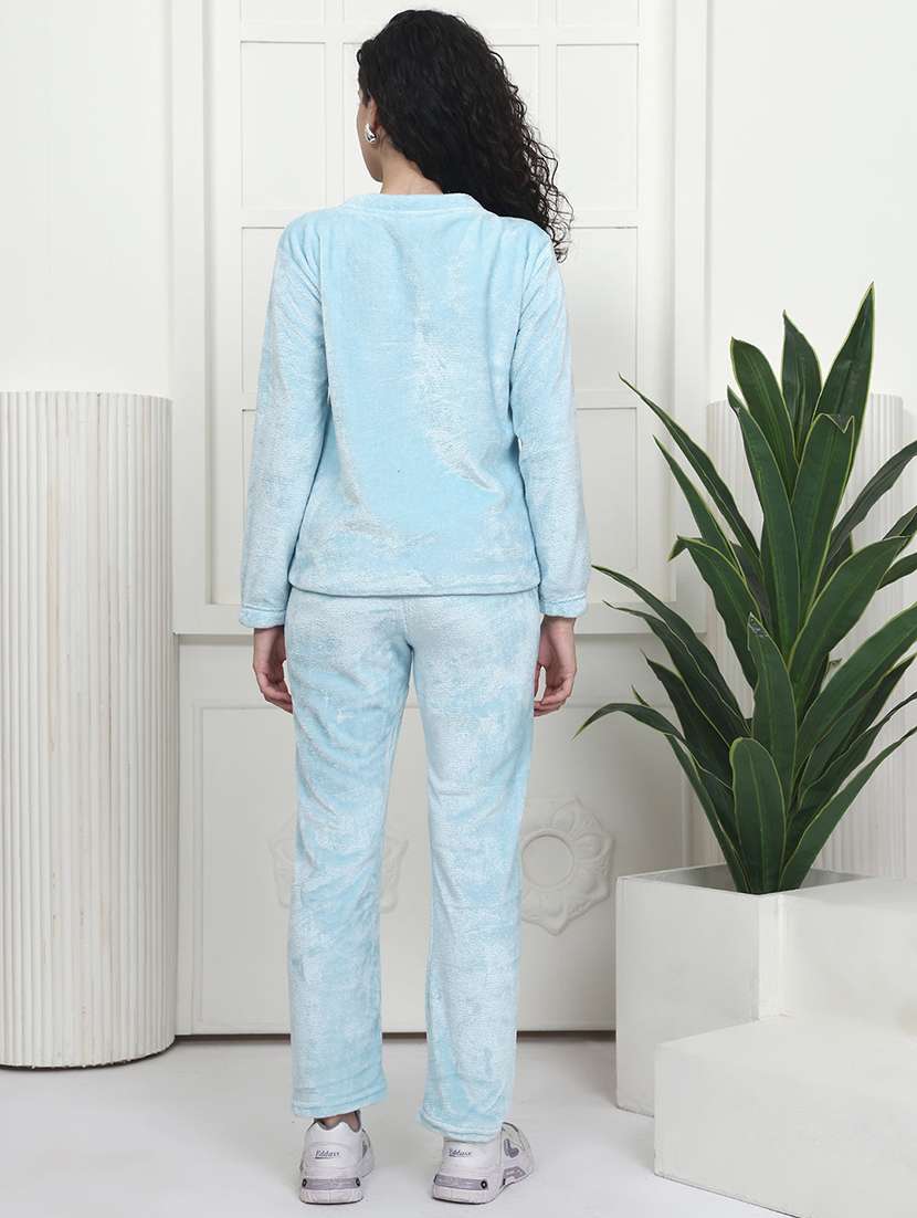 women solid nightwear pyjama set - 22441226 -  Standard Image - 4