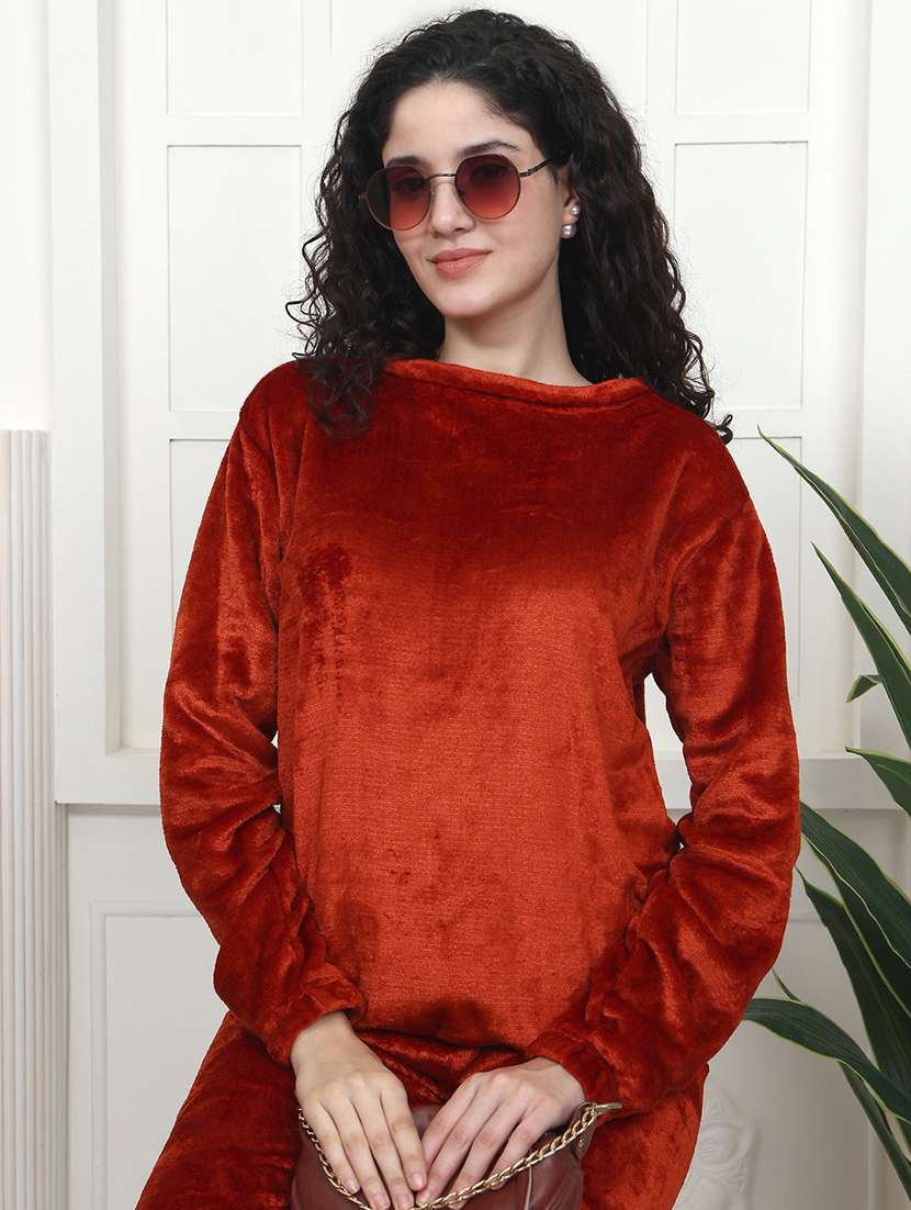 women solid nightwear pyjama set - 22441230 -  Standard Image - 1