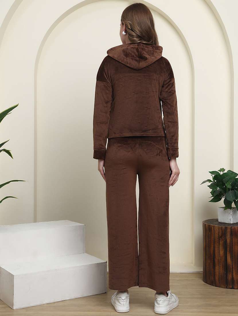 women solid nightwear pyjama set - 22441234 -  Standard Image - 4