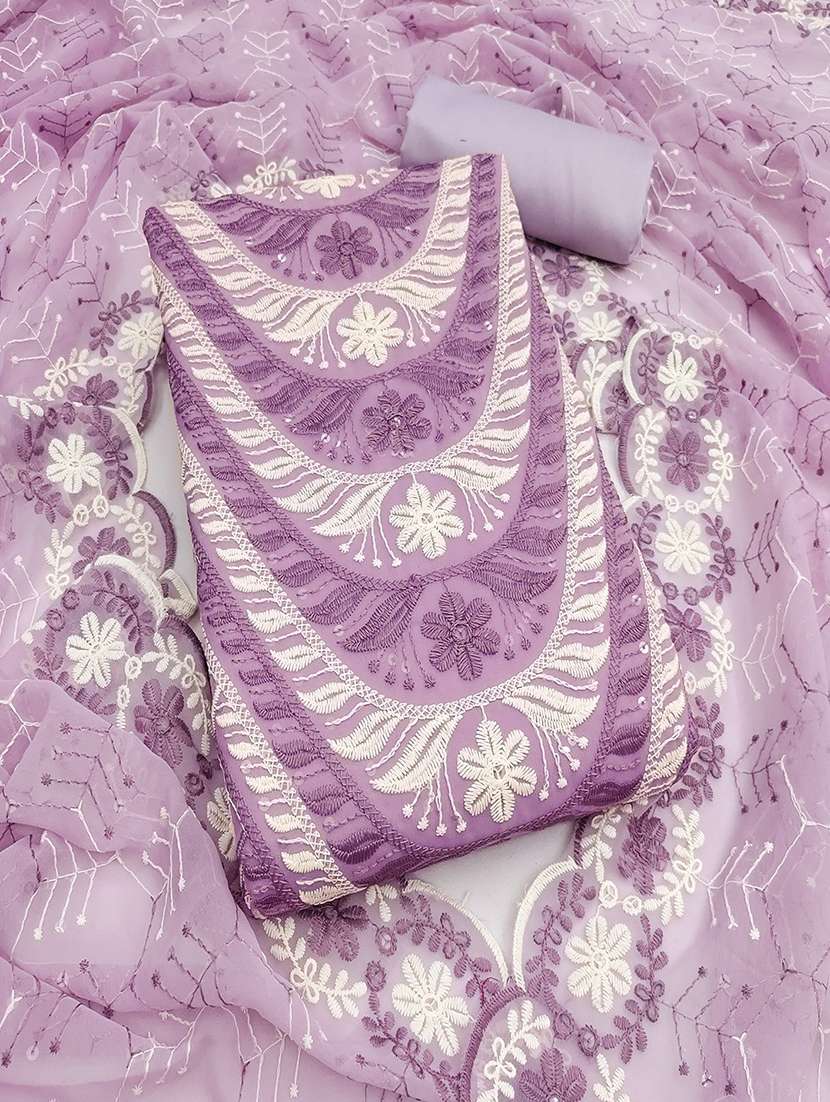 women solid with work unstitched suit set - 22441327 -  Standard Image - 1