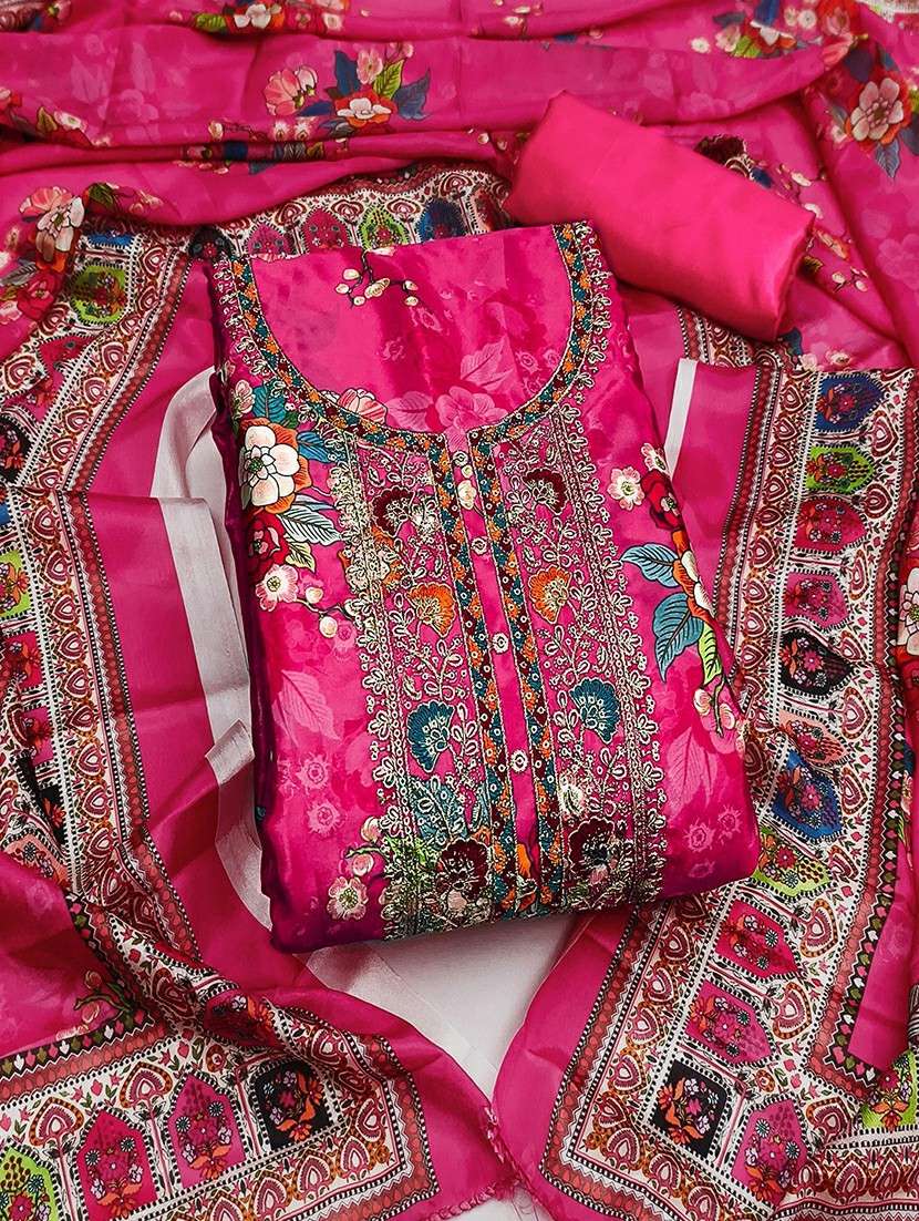 Women Floral Printed Unstitched Suit Set - 22441386 -  Standard Image - 1