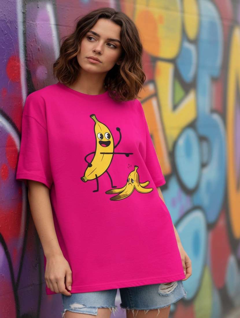 Women Graphic Drop Shoulder Oversized T-shirt - 22441424 -  Standard Image - 1