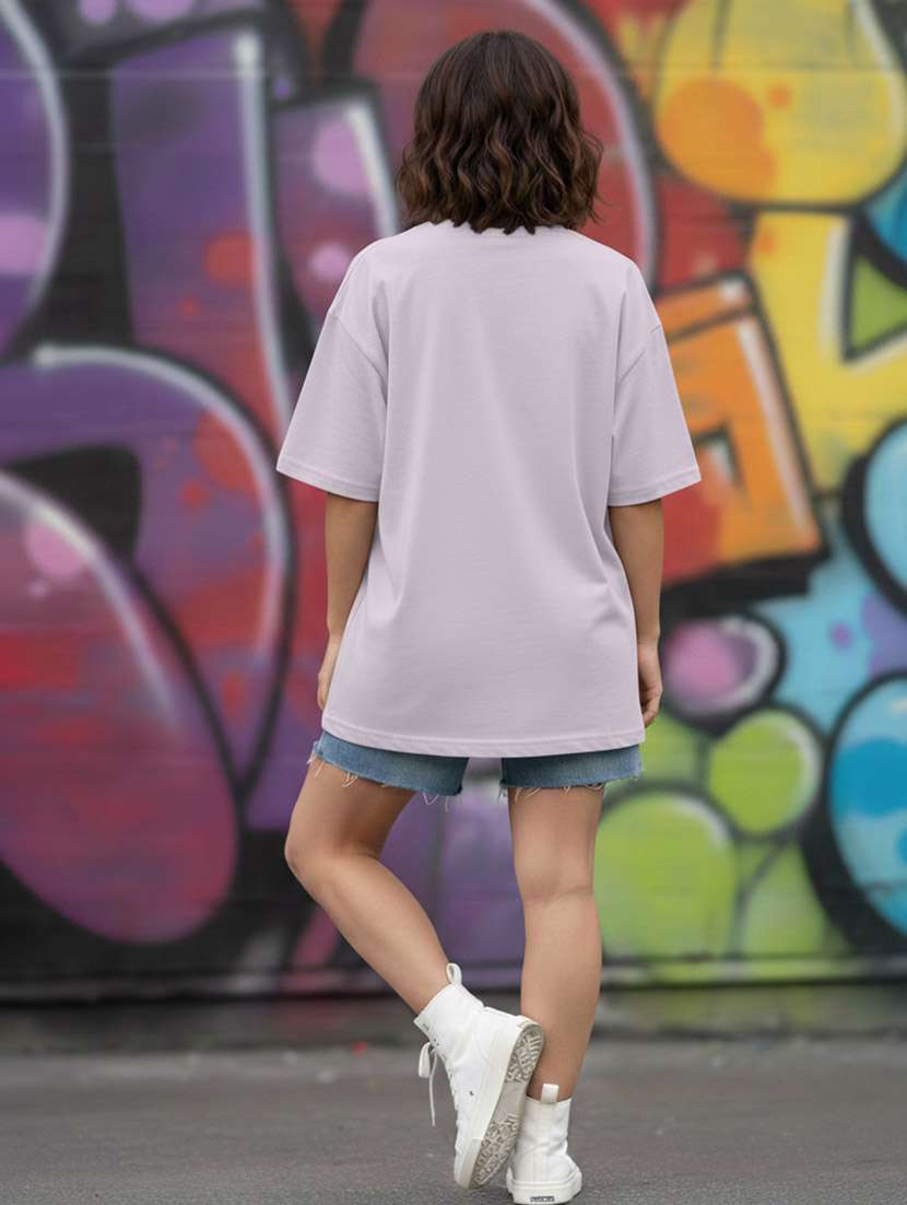 women graphic drop shoulder oversized t-shirt - 22441427 -  Standard Image - 4