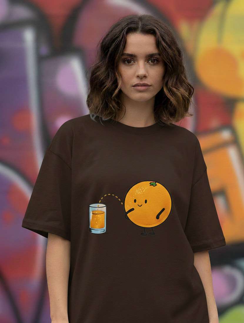 women graphic drop shoulder oversized t-shirt - 22441428 -  Standard Image - 1