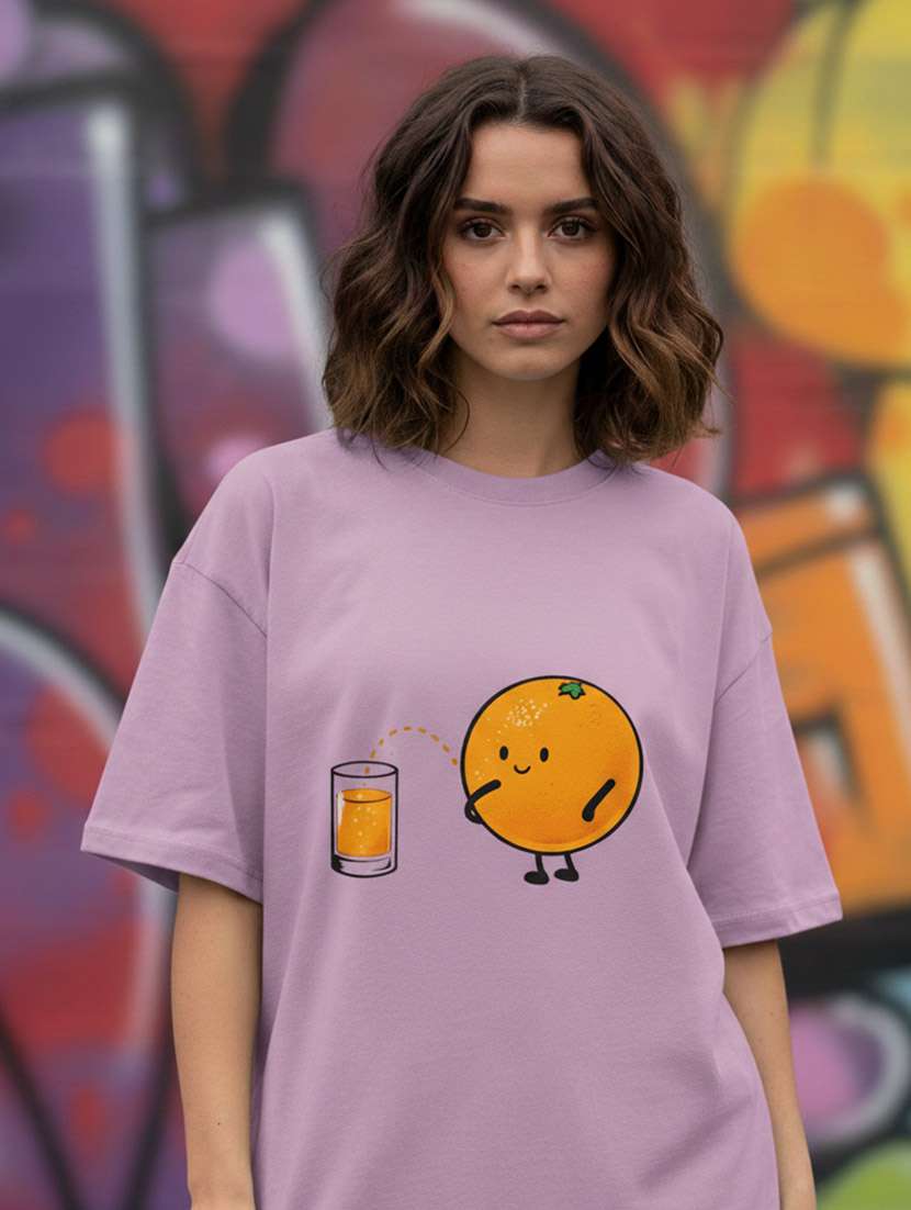 women graphic drop shoulder oversized t-shirt - 22441430 -  Standard Image - 1