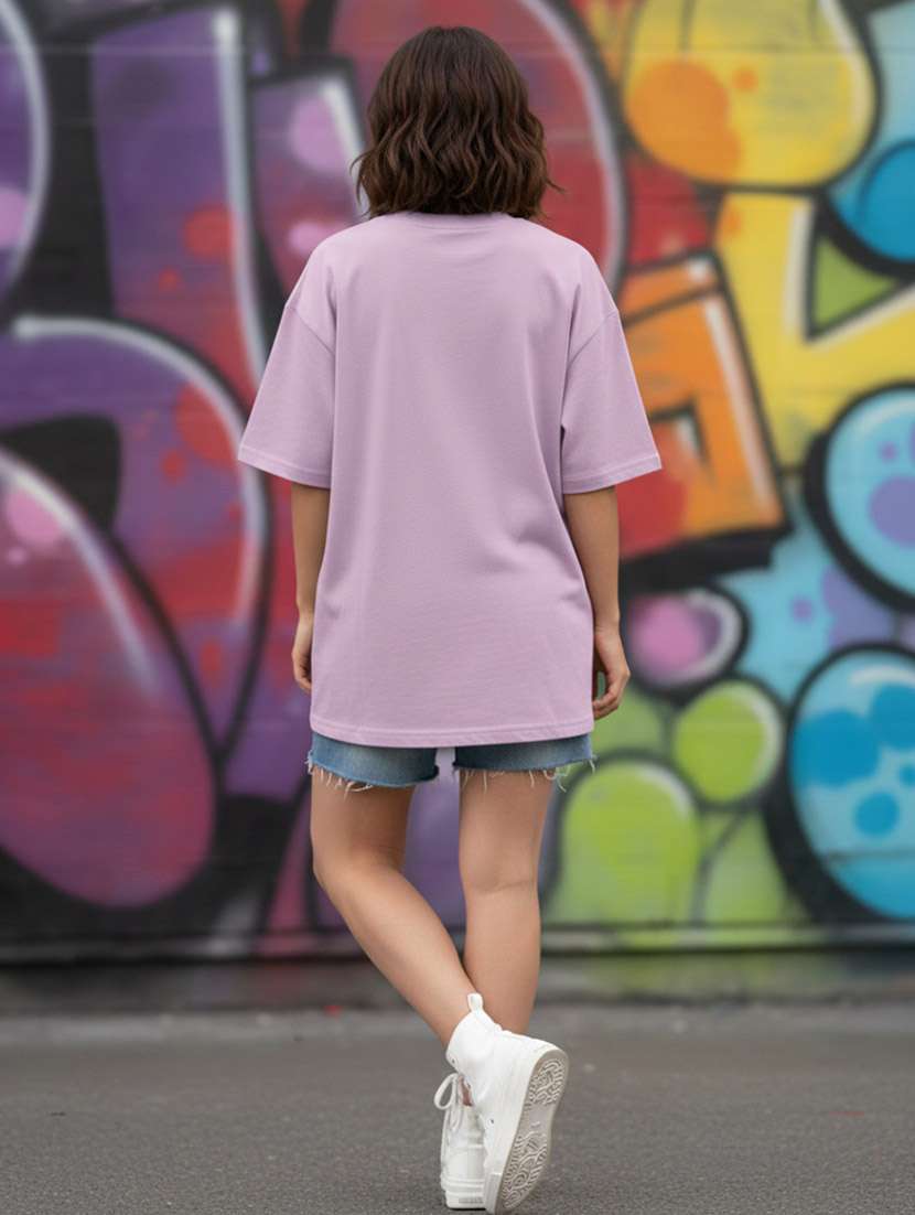 women graphic drop shoulder oversized t-shirt - 22441430 -  Standard Image - 4