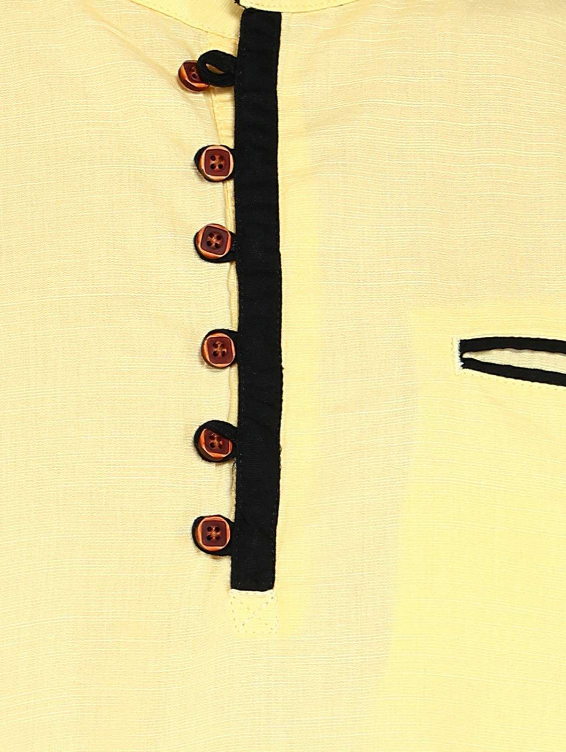 men solid mandarin neck short kurta - 22441445 -  Standard Image - 4