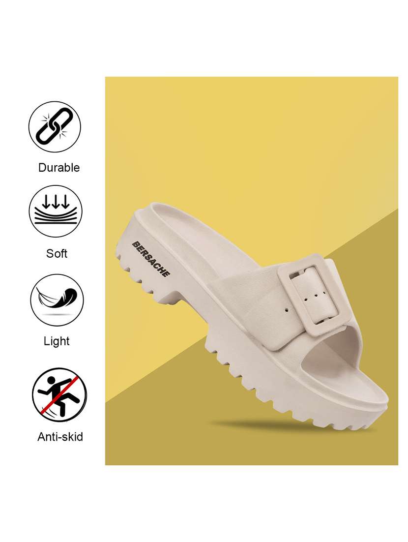 women beige slip on sandal - 22441471 -  Standard Image - 4