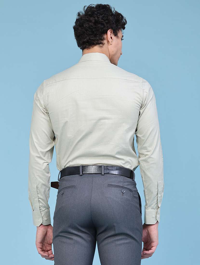 men self design long sleeves formal shirt - 22441506 -  Standard Image - 4