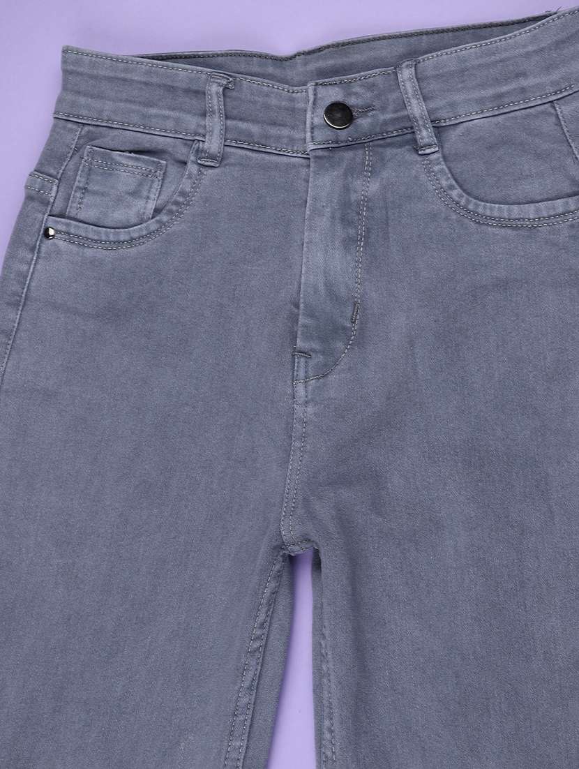 girls washed mid rise straight fit jeans - 22441532 -  Standard Image - 4