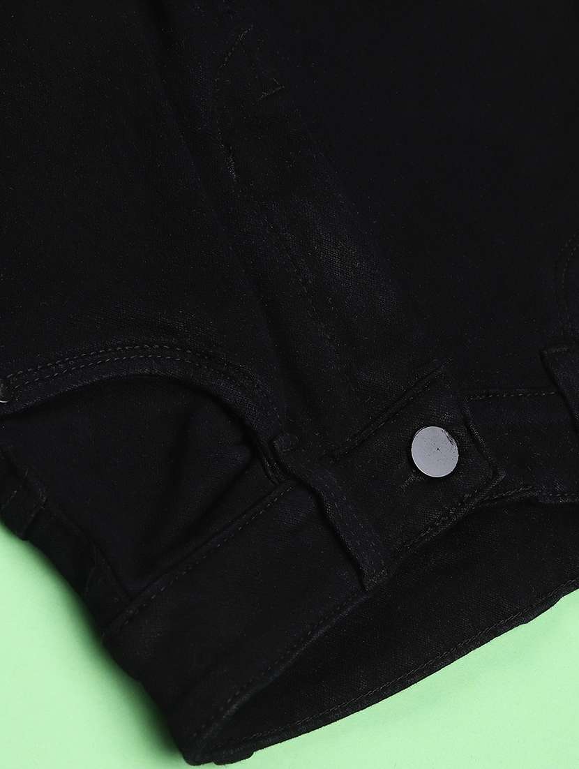 girls plain mid rise straight jeans - 22441535 -  Standard Image - 4