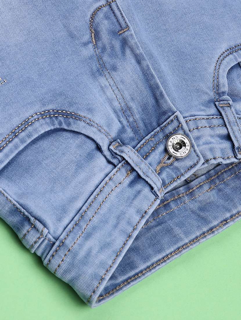 girls washed mid rise slim fit jeans - 22441555 -  Standard Image - 4