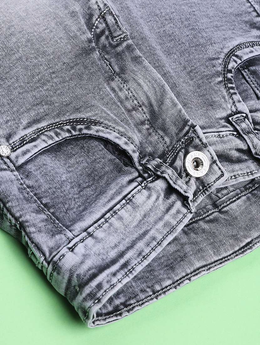 girls washed mid rise slim fit jeans - 22441557 -  Standard Image - 4