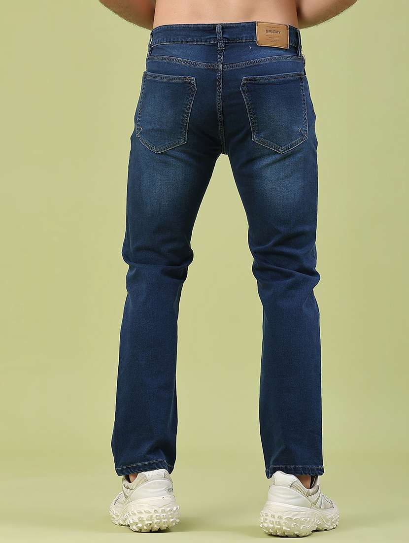 men washed mid rise full length slim fit jeans - 22441594 -  Standard Image - 4