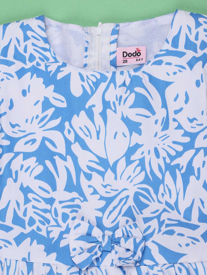 Girls Printed Ruffle Sleeves Frock - 22441611 -  Standard Image - 4