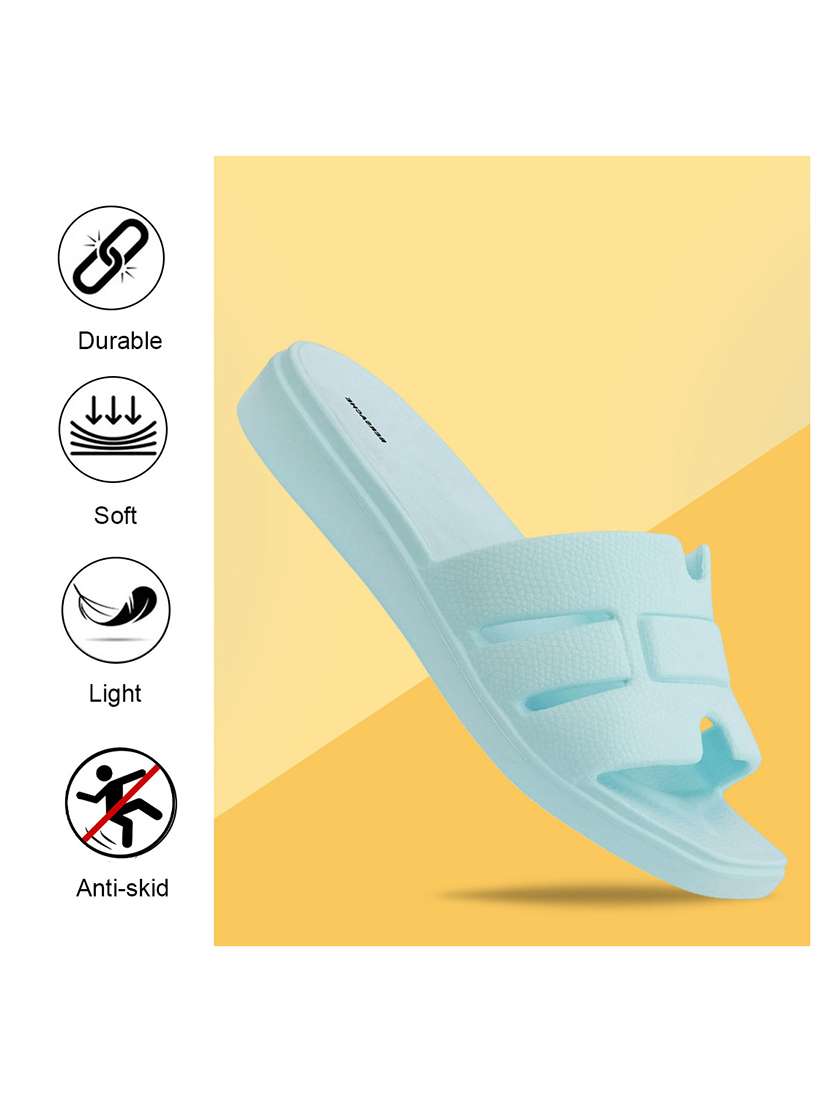   men solid blue slip on flip flop - 22442095 -  Standard Image - 4