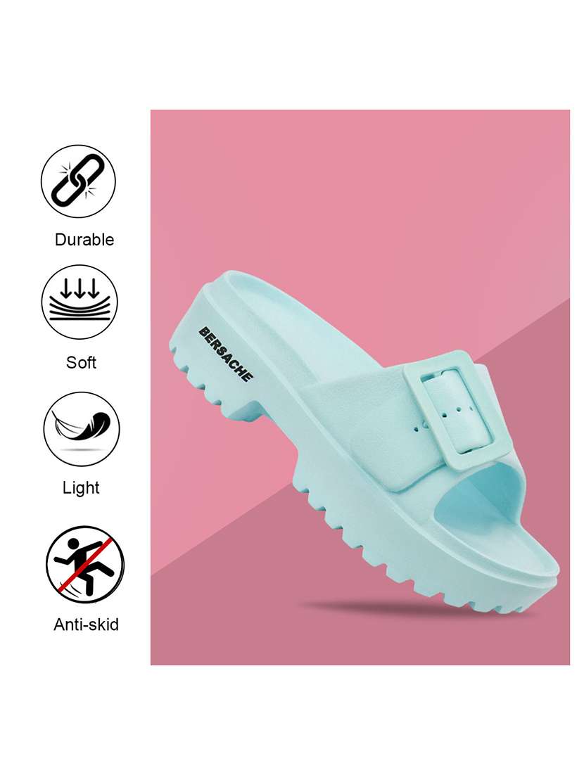 women light blue flip flops - 22442115 -  Standard Image - 4