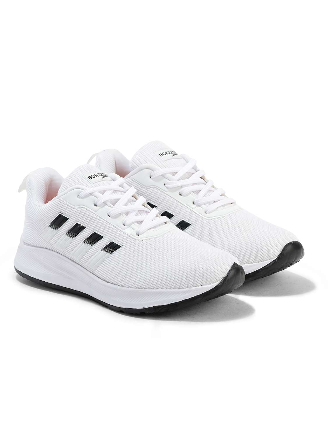 men white solid lace up sport shoe - 22442310 -  Standard Image - 1