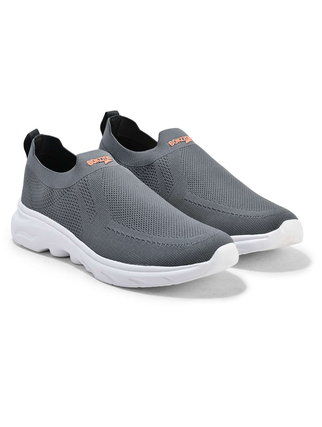 men grey solid slip on casual shoe - 22442313 -  Standard Image - 1