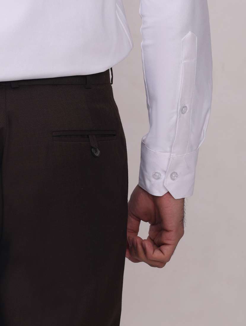 men solid long sleeve regular fit casual shirt - 22442801 -  Standard Image - 4